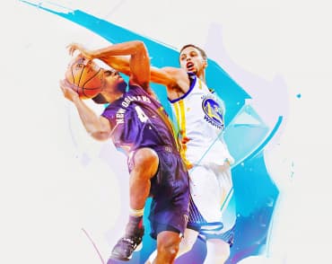 playing basketball